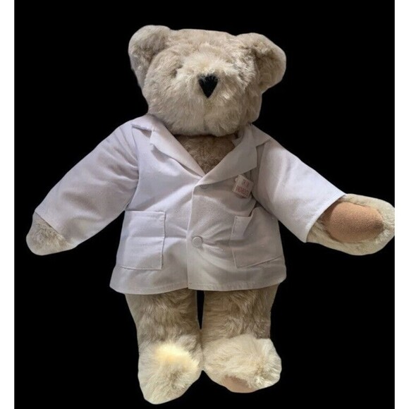 Vermont Teddy Bear Tan Plush 16 Inch Dr I.M. Madaboutu Plush Stuffed Animal Toy - Picture 5 of 7